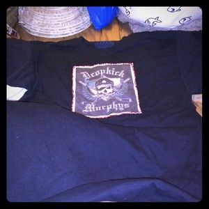Old Skool Dropkick Murphy's Sewed On Patch Tee